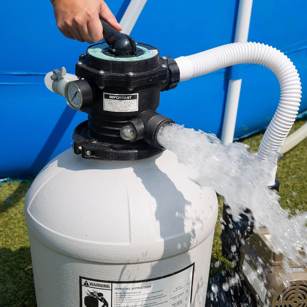 16" Sand Filter 3/4 HP Pool Pump with Timer Above Ground Pool Set K776