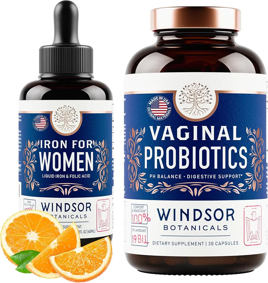 Vaginal Probiotics and Liquid Iron Supplement Bundle M1637