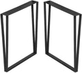 28” Height 18” Wide Black Metal Table Legs 2 PCS X36741
