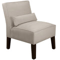 Velvet Light Grey Accent Chair E357444