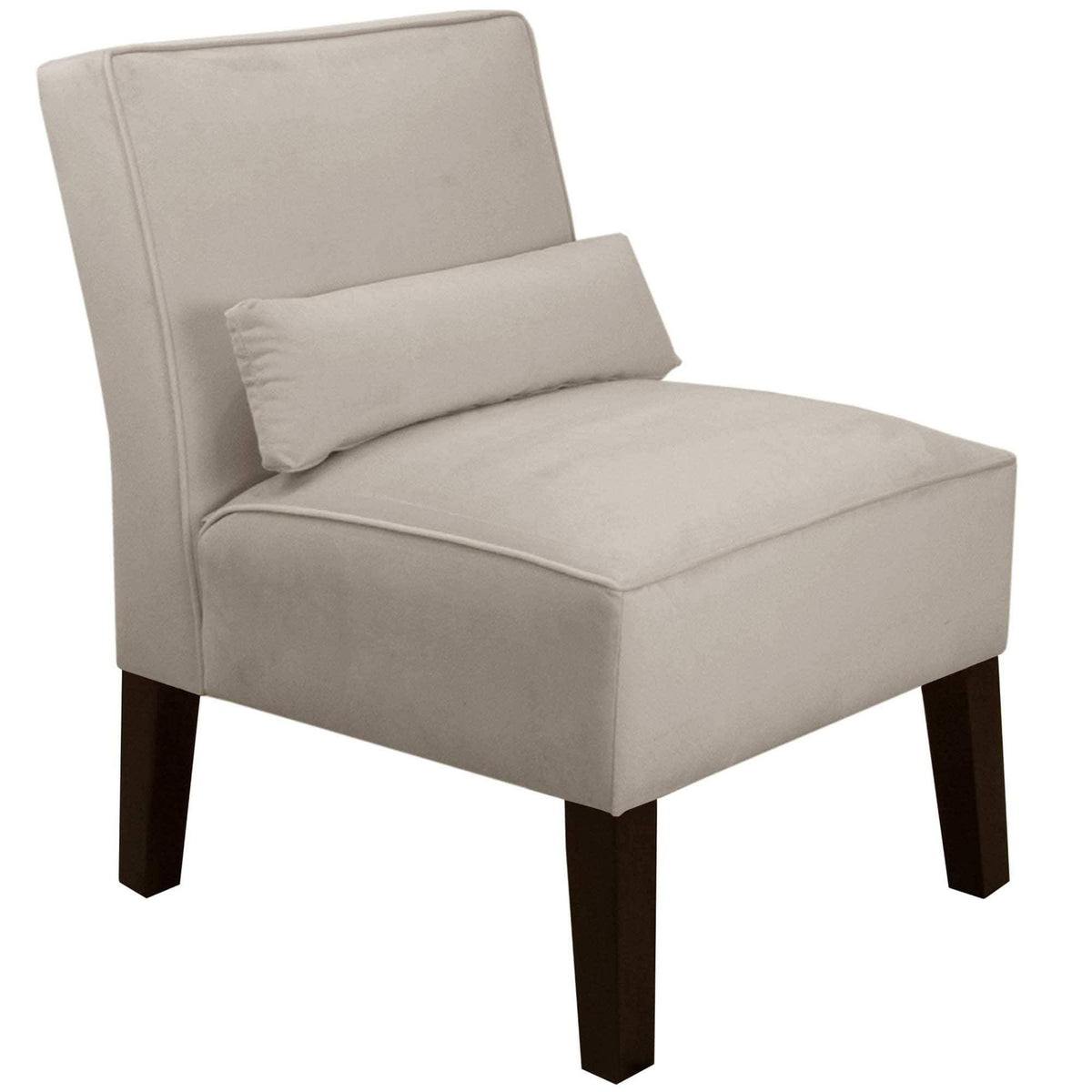 Velvet Light Grey Accent Chair E357444
