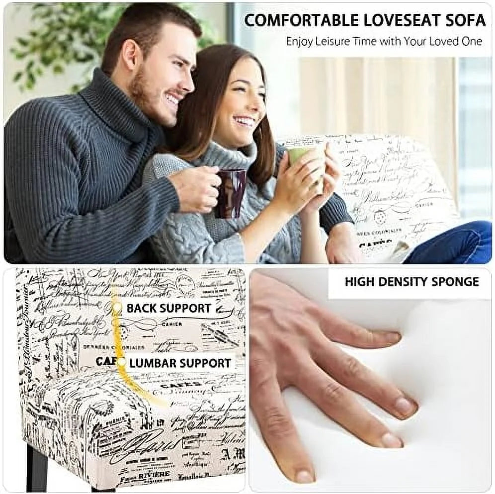Armless Loveseat Sofa Fabric Q87713
