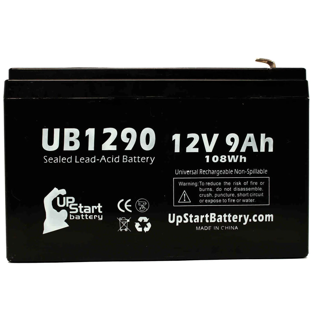 12V 9Ah Sealed Lead Acid Battery with Terminal Adapters O41692