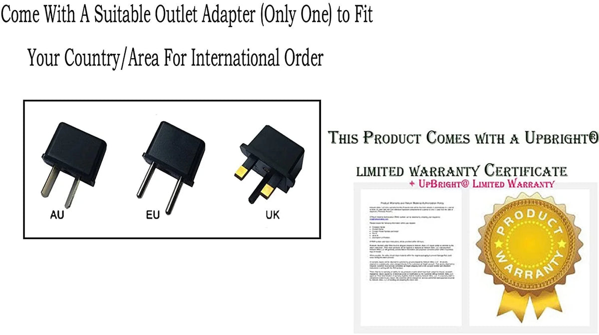 15V AC DC Adapter Power Supply Cord Cable R9178