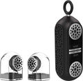 Portable Bluetooth True Wireless Speakers with Magnetic Connectable Base, Gray, Pack of 2 K8967