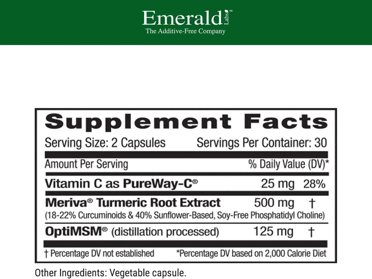 Turmeric+ 60 Vegetable Cap W75135