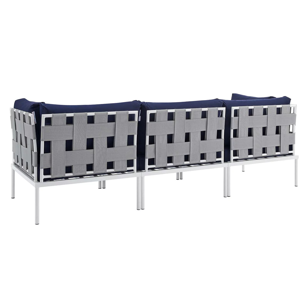 Grey Blue Navy Modern Outdoor Lounge Sofa A5061