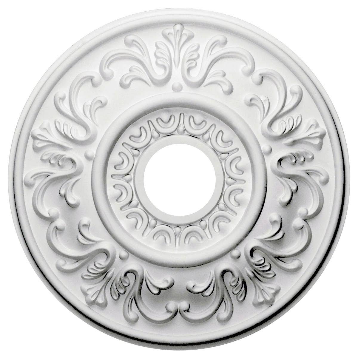 18 inchod x 3 1/2 inchid x 1 inchp Hand-Painted Flash Gold Ceiling Medallion X24880