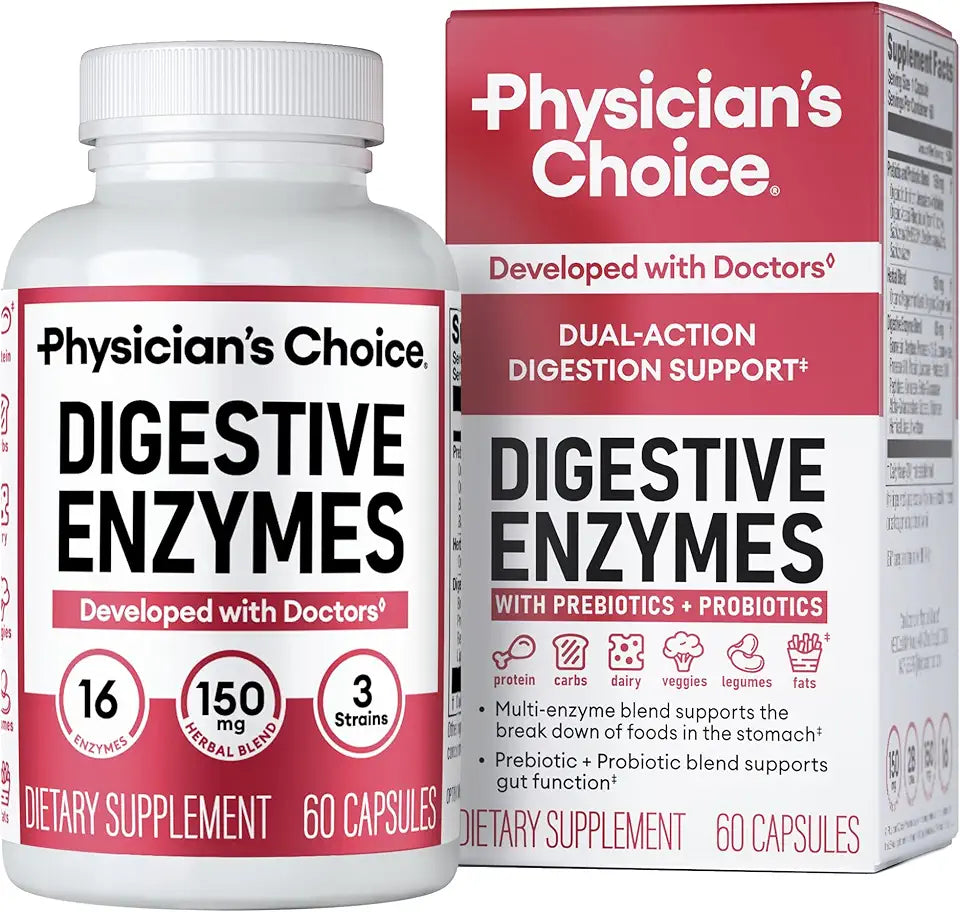 Digestive Enzymes with Prebiotics & Probiotics 60 CT P16306