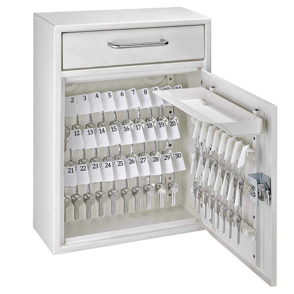 White Combination Lock Cabinet Key Safe V34141