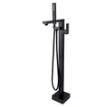 Matte Black Freestanding Tub Filler with Handshower Q984282