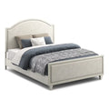 Gray Queen Upholstered Wooden Bed M8768