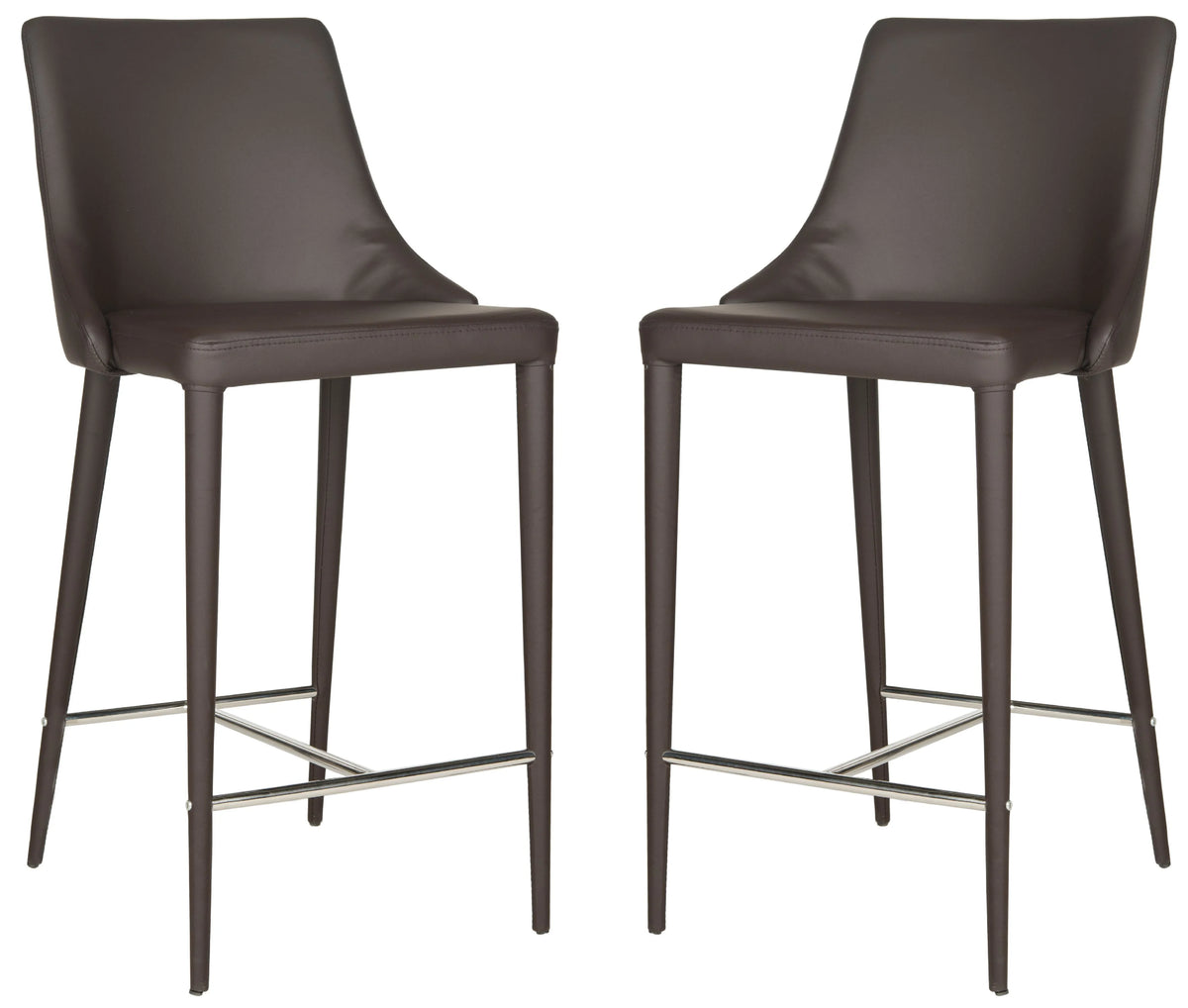 Contemporary Glam Counter Stool with Footrest V413214