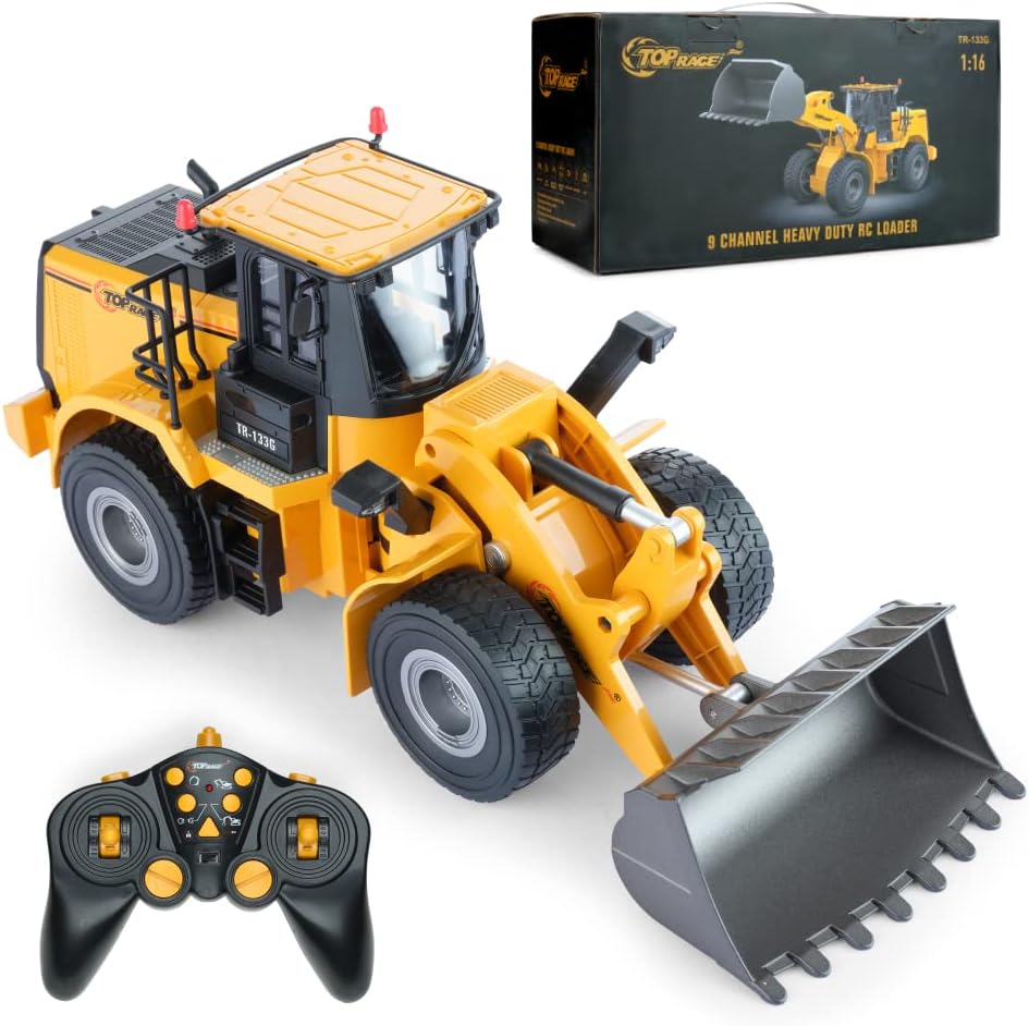 2.4Ghz RC Construction Tractor with Metal Shovel, Pack of 2 O9743