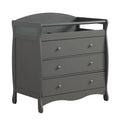 Gray 3 Drawer Changing Dresser F3871