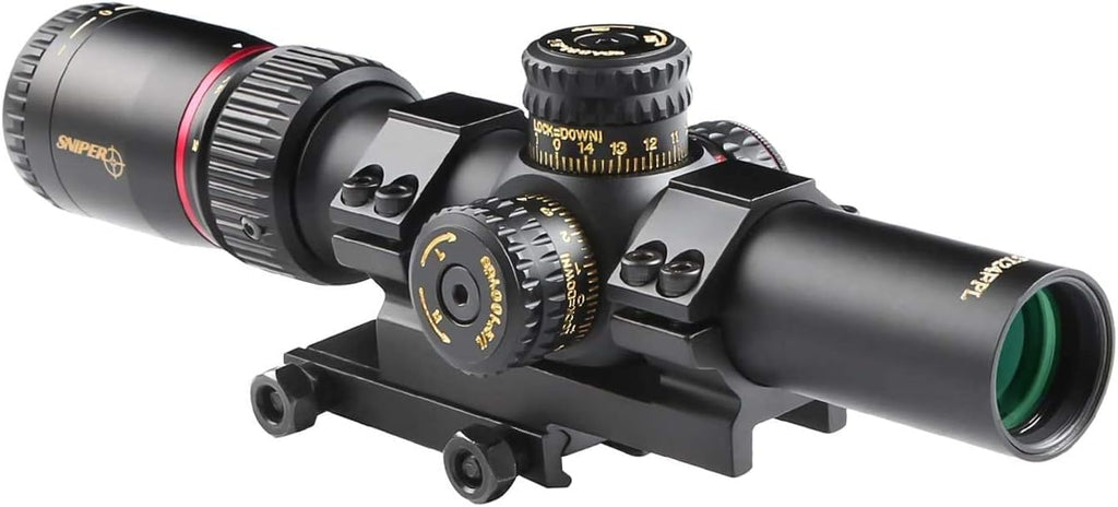 Red/Green Illuminated 30mm Tube Rifle Scope 1-5X24 First Focal Plane C827789