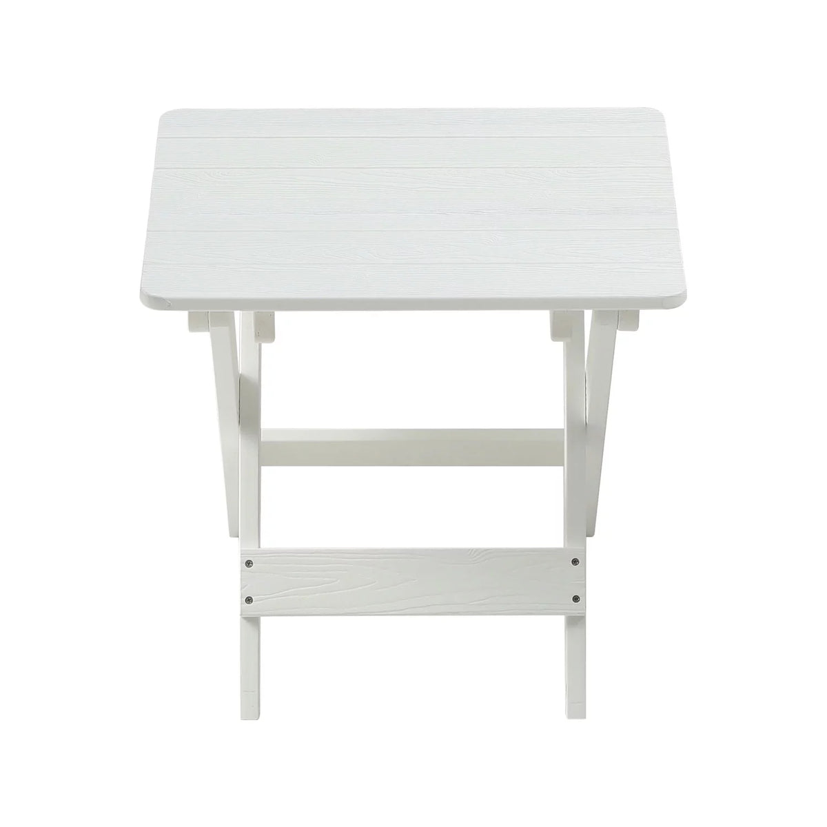 Foldable Small Table and Chair Set with 2 Chairs White L20716
