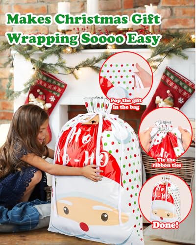 40pcs Assorted Sizes Christmas Gift Bags D350571
