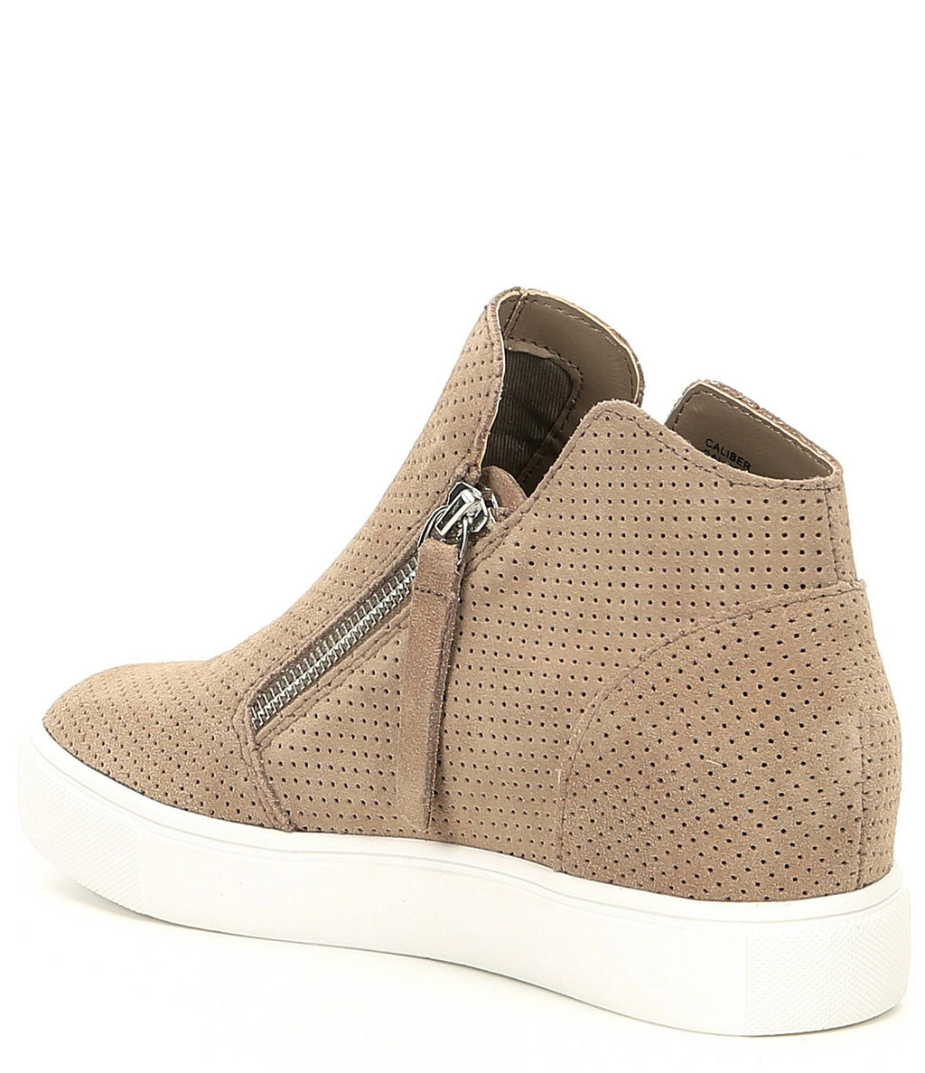 Taupe Suede Caliber Shoes Q108