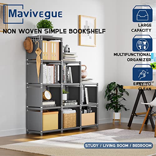 Black 12 Cube Metal Bookcase Z119726