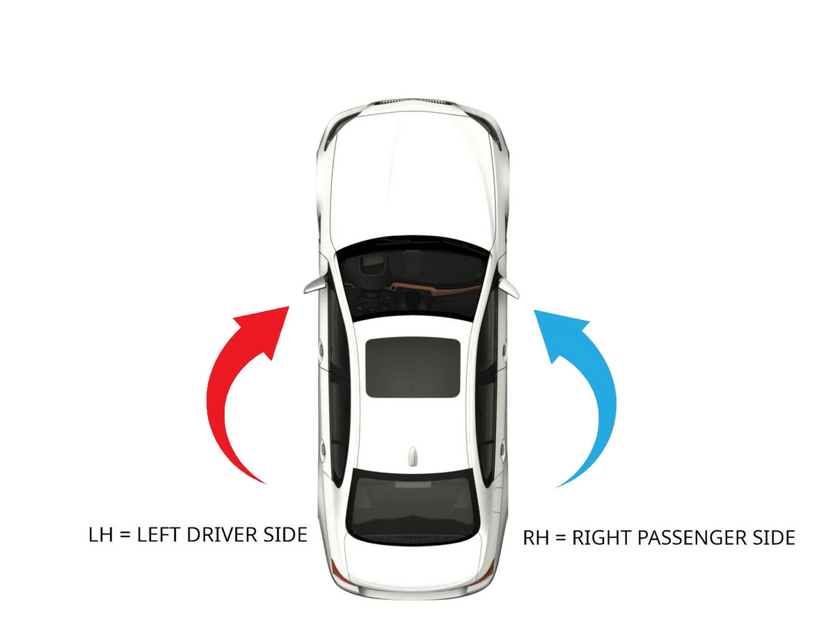 Right Passenger Convex Mirror Glass Lens with Adhesive K8028
