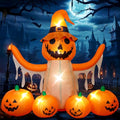 8FT LED Pumpkin Inflatable Halloween Decoration K677835