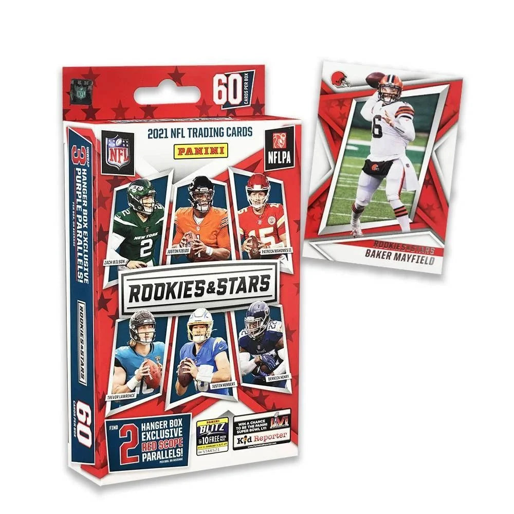 2021 Panini NFL Rookies and Stars Football Trading Card Hanger Box M69814