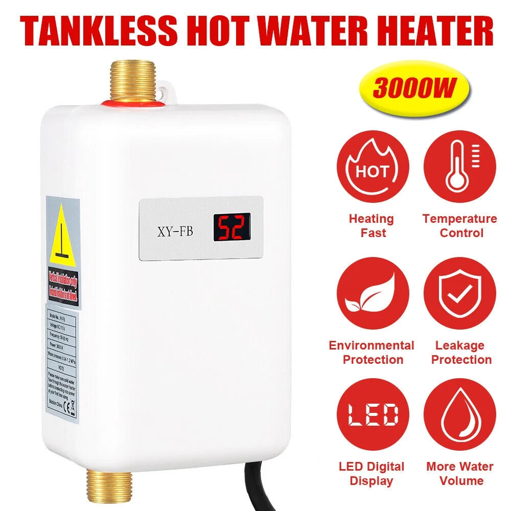 3000W Electric Tankless Water Heater V316